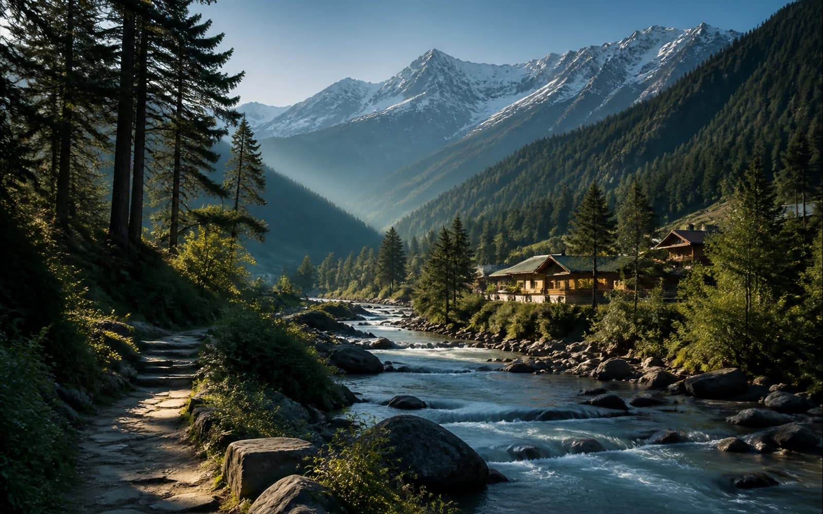 Himalayan river valley homestay