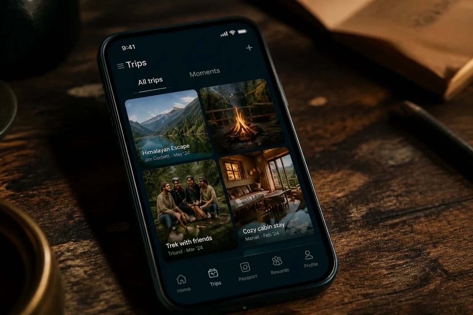 Moments and trip history